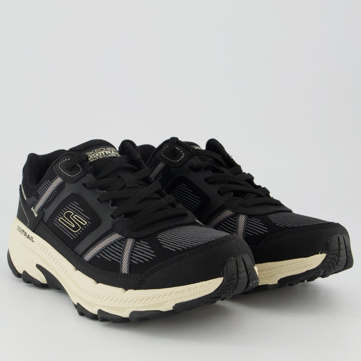 Tênis Skechers Trail Altitude 2.0 Feminino Preto e Bege Preto/Bege 2