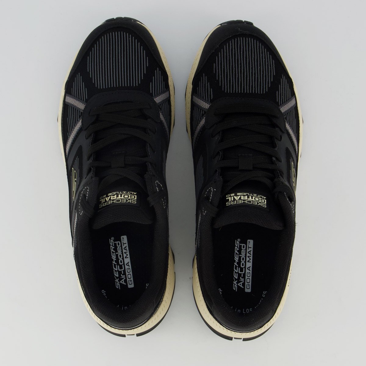 Tênis Skechers Trail Altitude 2.0 Feminino Preto e Bege Preto/Bege 4