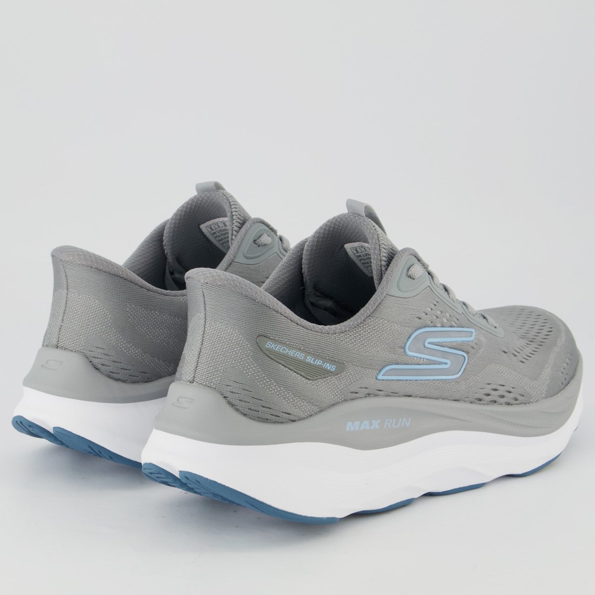 Tênis Skechers Max Run Feminino Cinza e Azul Cinza/Azul 3