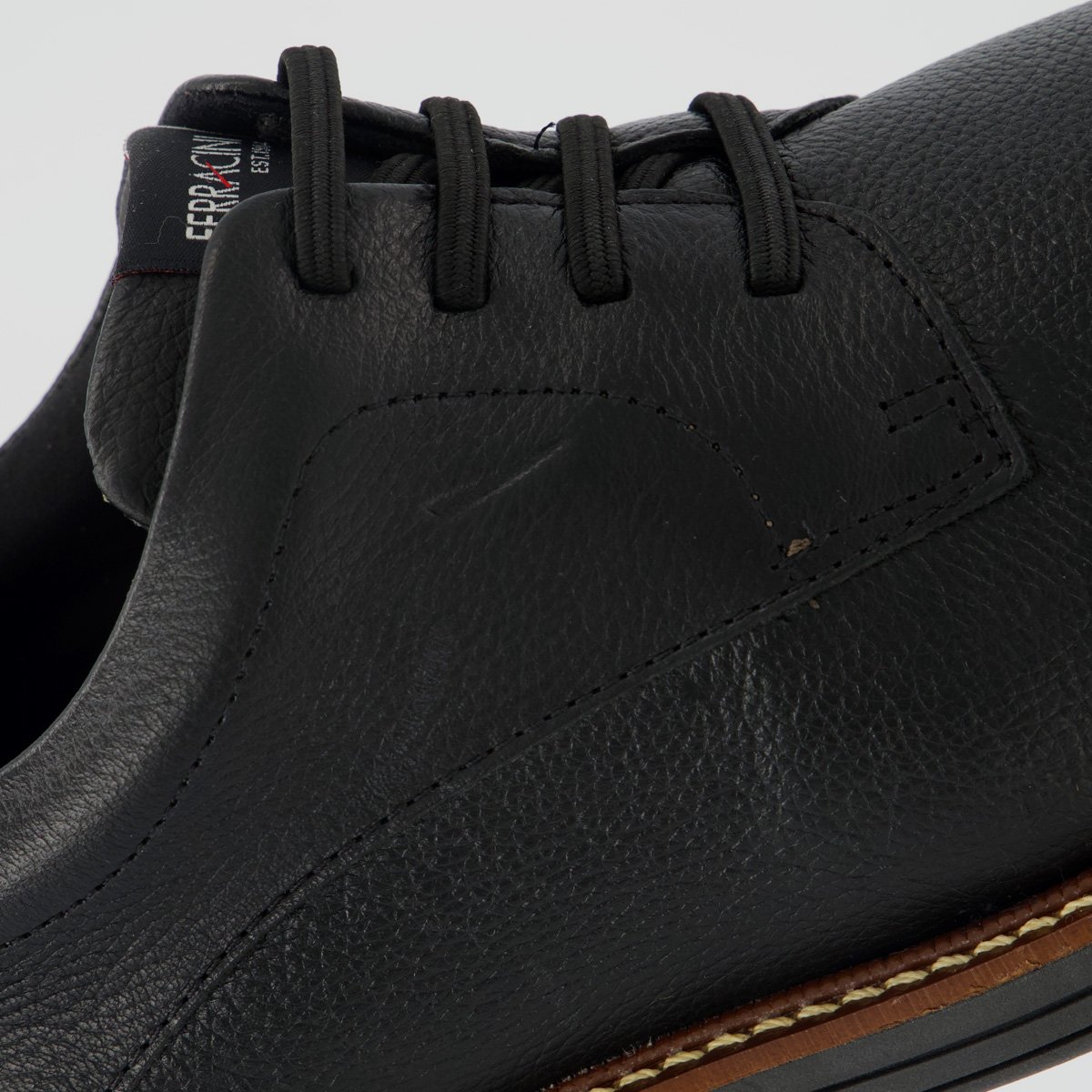 Sapato Ferracini Easy Preto e Marrom Preto 7