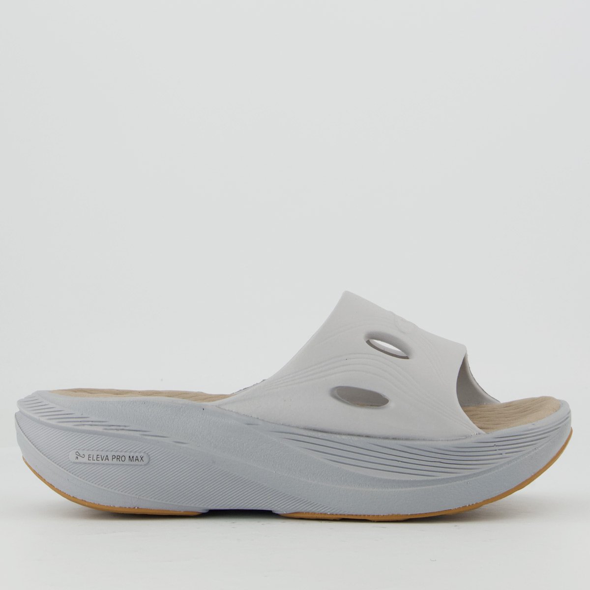 Chinelo Olympikus Pós Corre Feminino Cinza Cinza 2