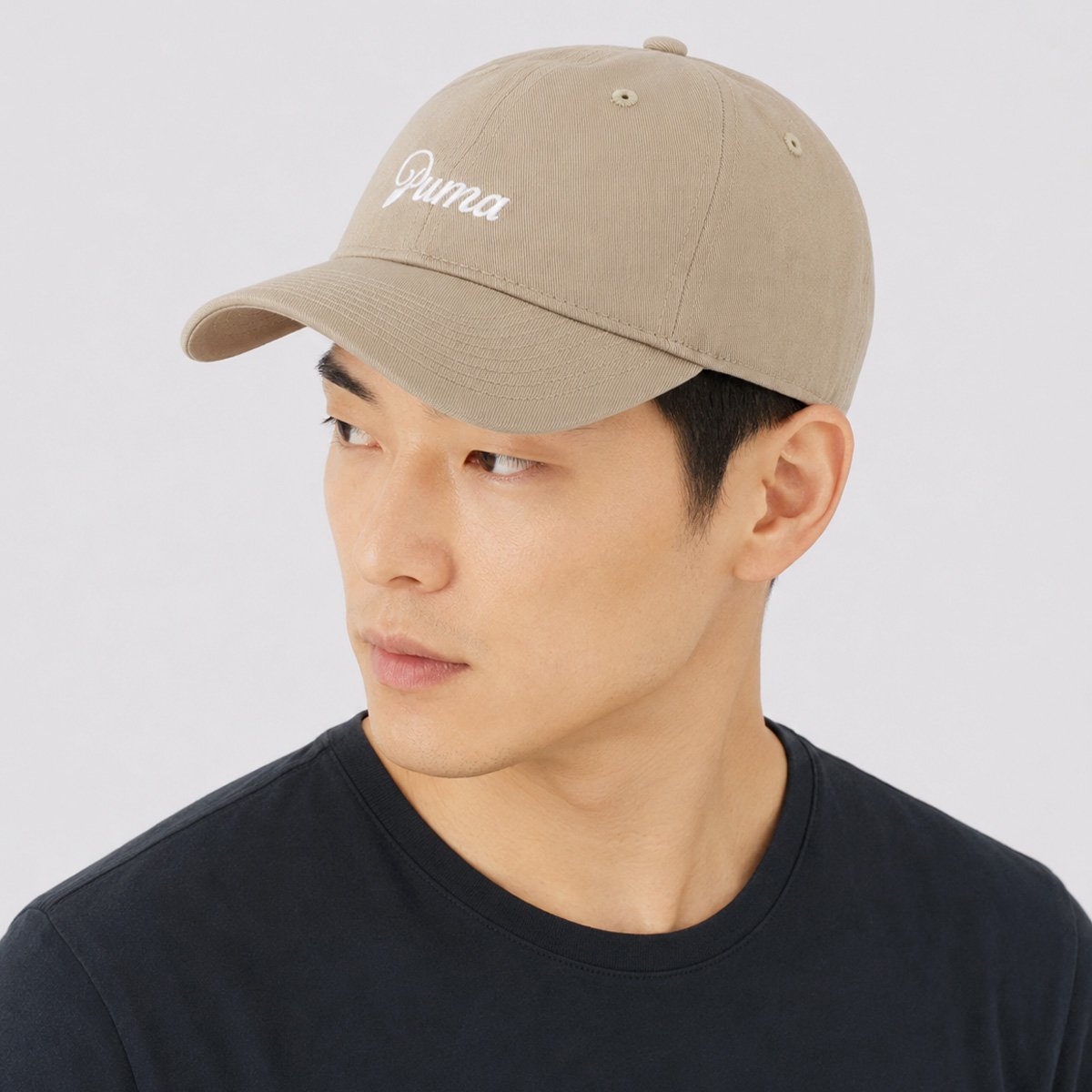 Boné Puma Script Logo Dad Marrom Marrom 5