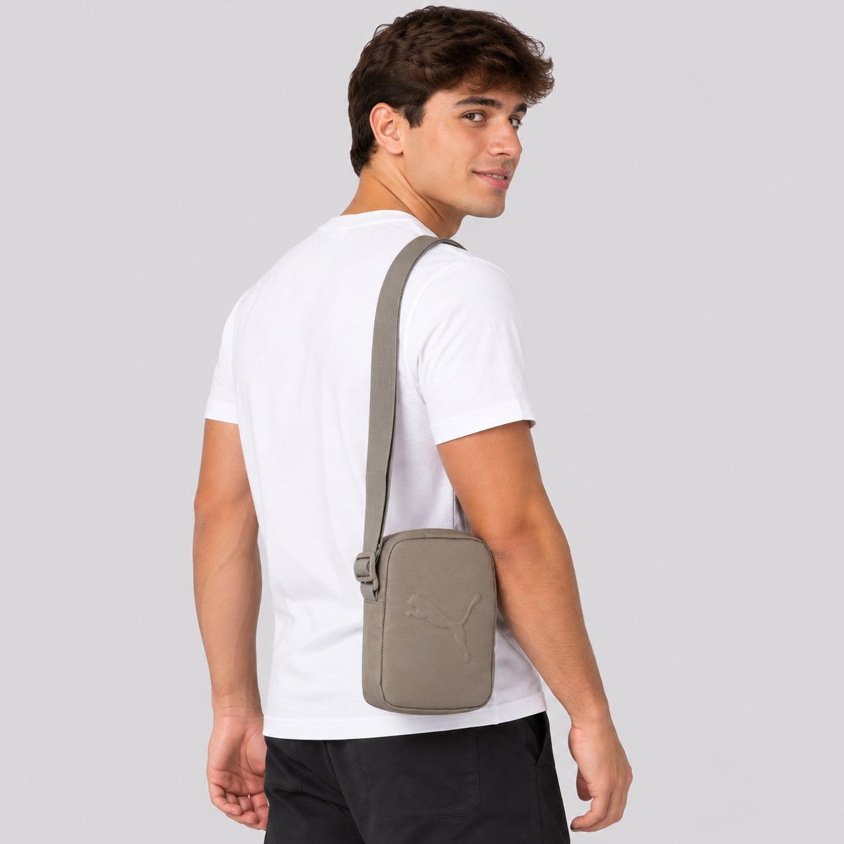 Bolsa Puma Buzz Portable Cinza Cinza 6