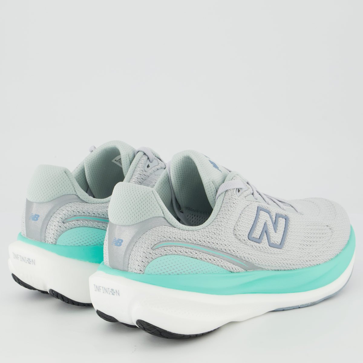 Tênis New Balance Infinion 1080 V15 Feminino Cinza e Verde Claro Cinza 3
