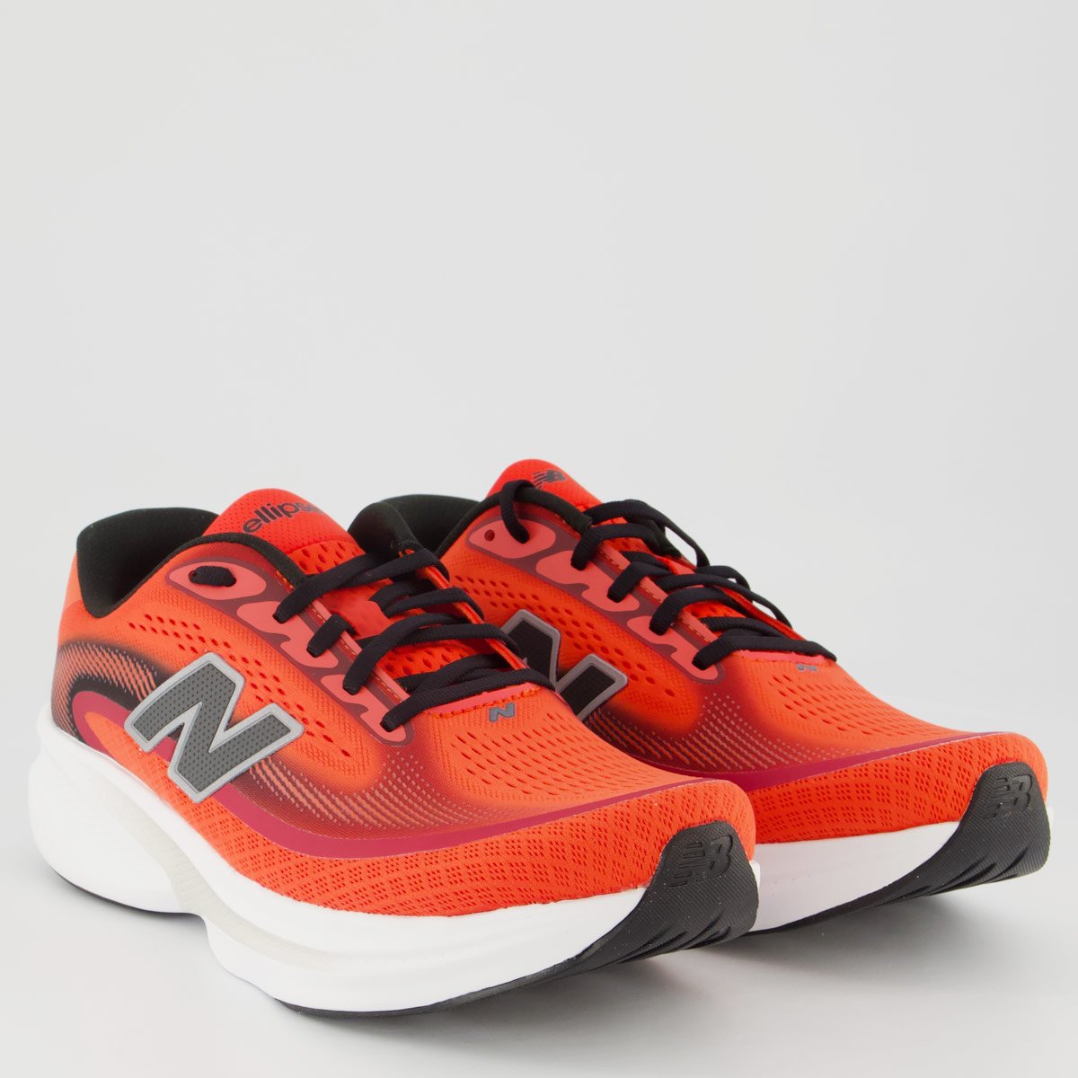 Tênis New Balance Fresh Foam Ellipse Vermelho e Preto Preto 2