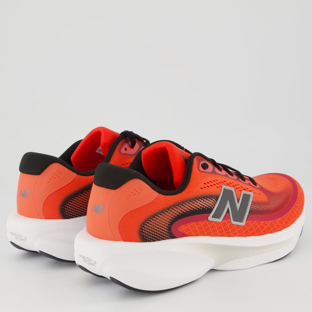 Tênis New Balance Fresh Foam Ellipse Vermelho e Preto Preto 3