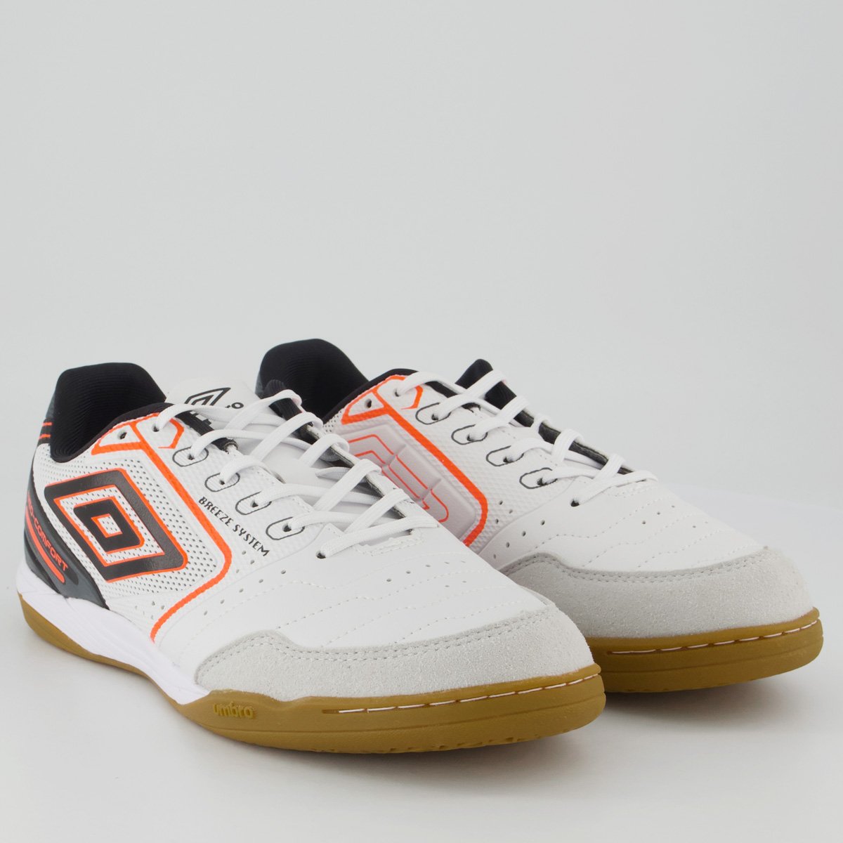Chuteira Umbro Neo Comfort II Futsal Branca e Preta Preto 2