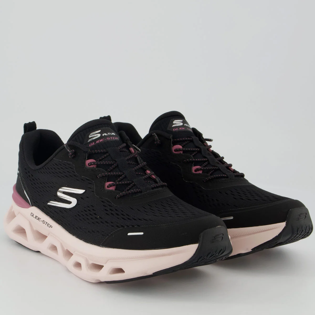Tênis Skechers Glide Step Altus W Feminino Preto Preto 2