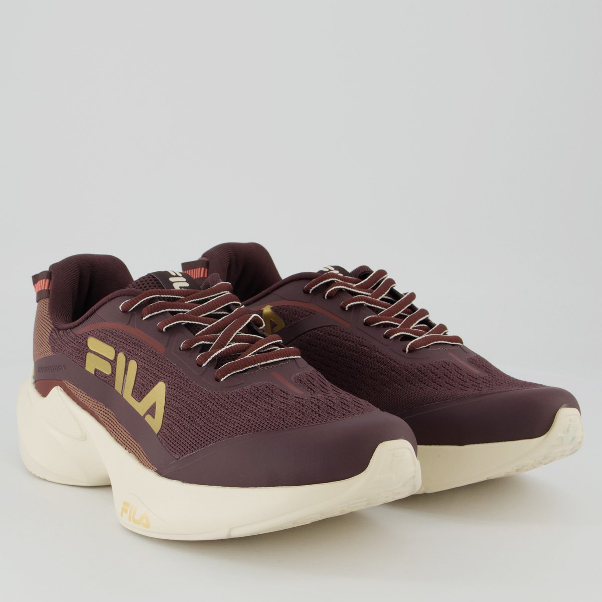 Tênis Fila Progress Lite 2 Feminino Bordô Vermelho 2