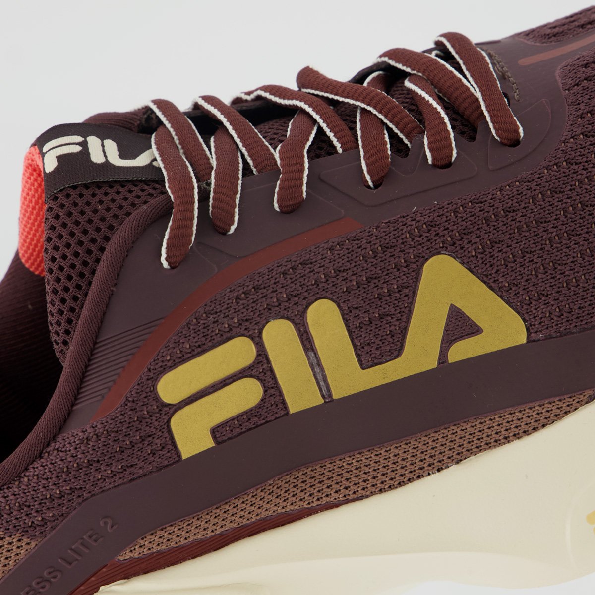 Tênis Fila Progress Lite 2 Feminino Bordô Vermelho 7