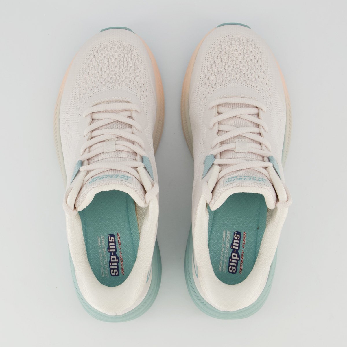 Tênis Skechers Bobs Skillz Feminino Off White e Rosa Branco 4