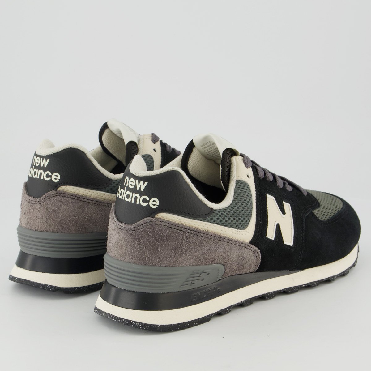 Tênis New Balance 574 V2 Preto e Bege Preto 3