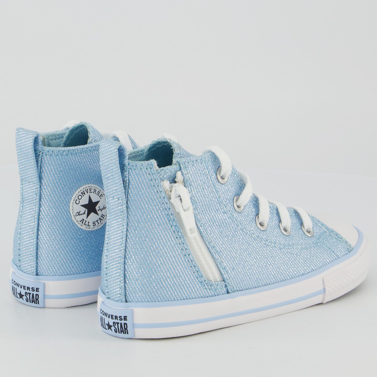 Tênis Converse All Star Chuck Taylor Side Cano Alto Infantil Azul Azul 3