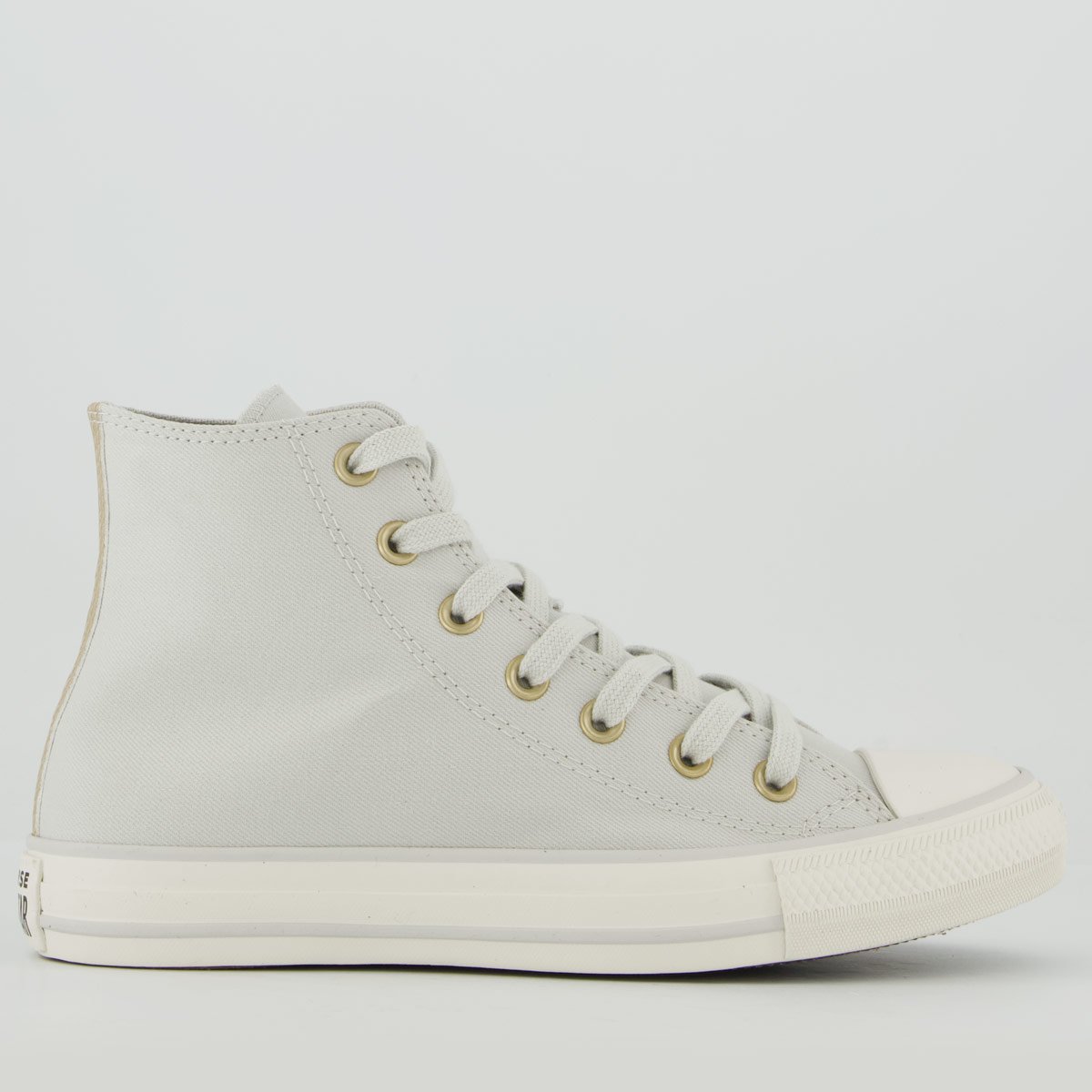 Tênis Converse All Star Chuck Taylor Cano Alto Feminino Cinza Cinza 1
