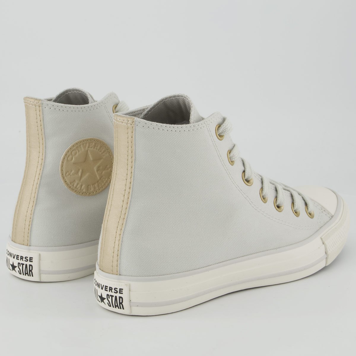 Tênis Converse All Star Chuck Taylor Cano Alto Feminino Cinza Cinza 3