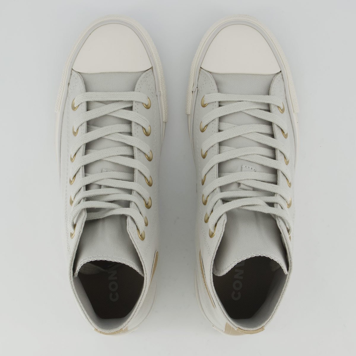 Tênis Converse All Star Chuck Taylor Cano Alto Feminino Cinza Cinza 4