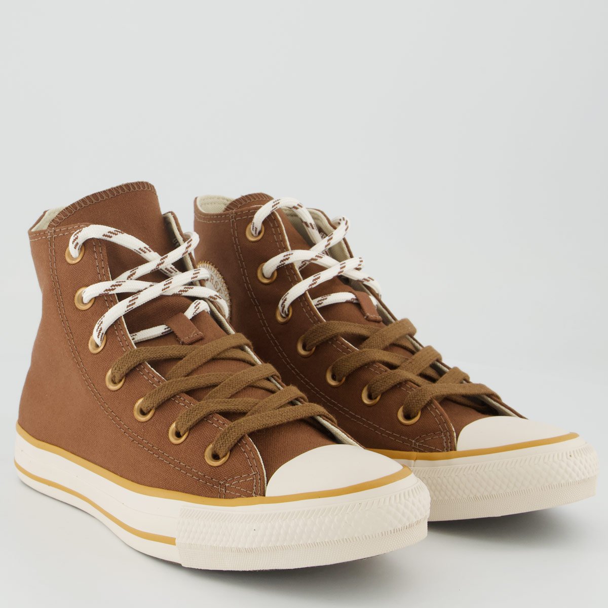 Tênis Converse All Star Chuck Taylor Cano Alto Feminino Marrom Marrom 2
