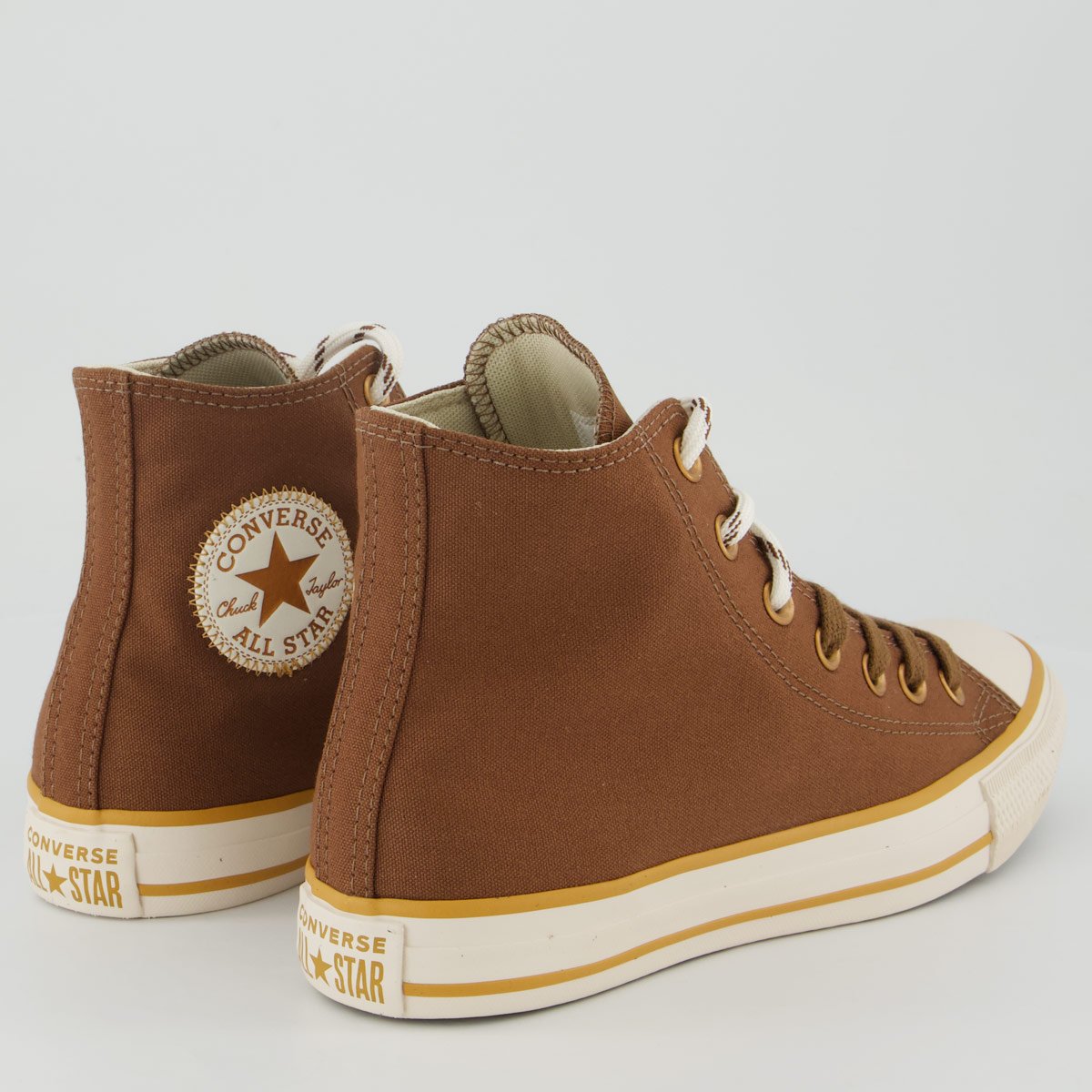 Tênis Converse All Star Chuck Taylor Cano Alto Feminino Marrom Marrom 3