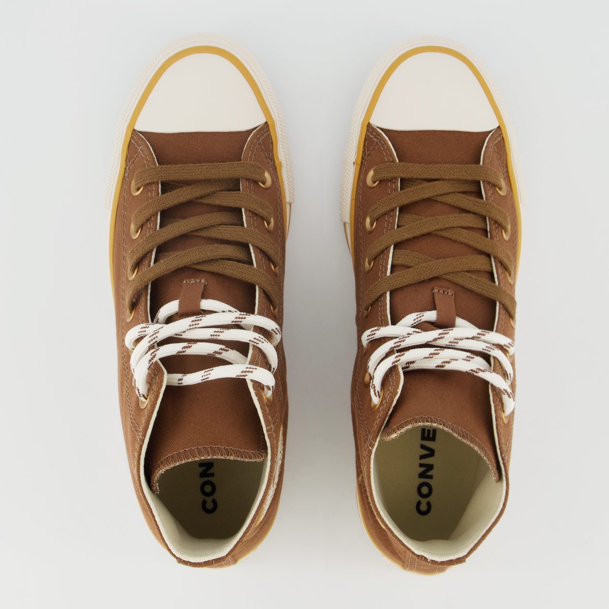 Tênis Converse All Star Chuck Taylor Cano Alto Feminino Marrom Marrom 4
