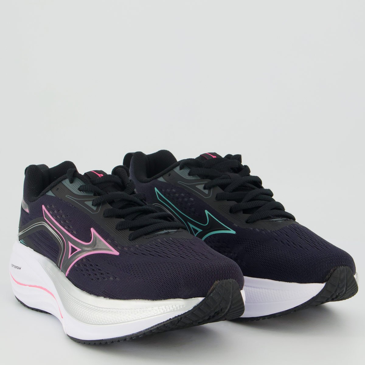 Tênis Mizuno Vitality 8 Feminino Preto e Rosa Preto 2