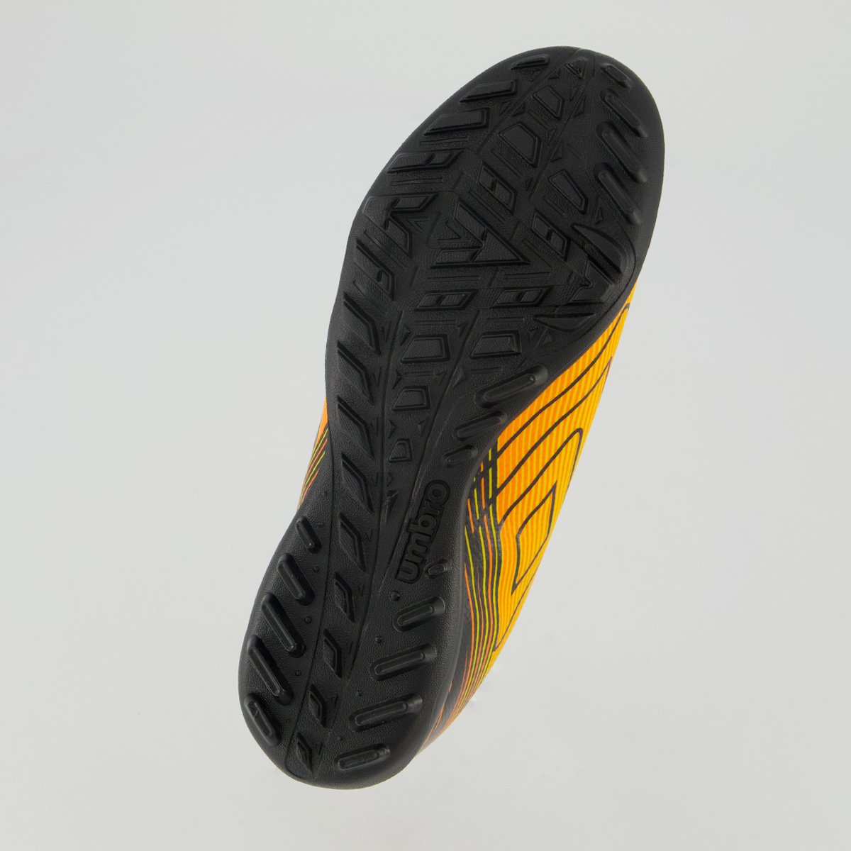 Chuteira Umbro Adamant Top Speed Society Juvenil Laranja e Preta Preto 5