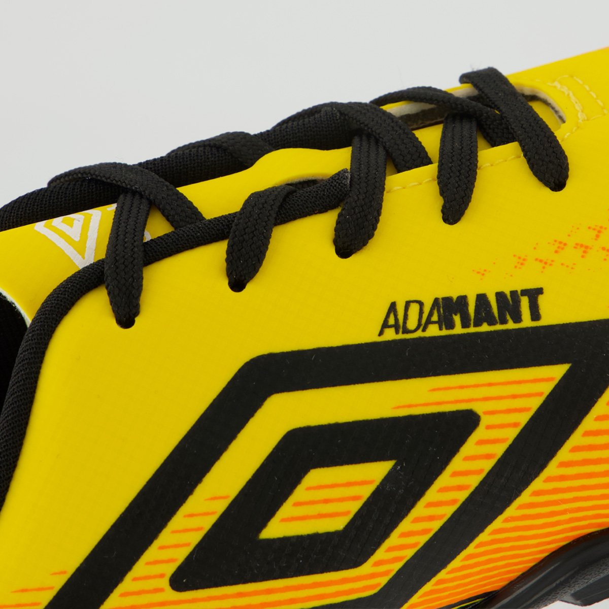Chuteira Umbro Adamant Top Speed Society Juvenil Laranja e Preta Preto 7