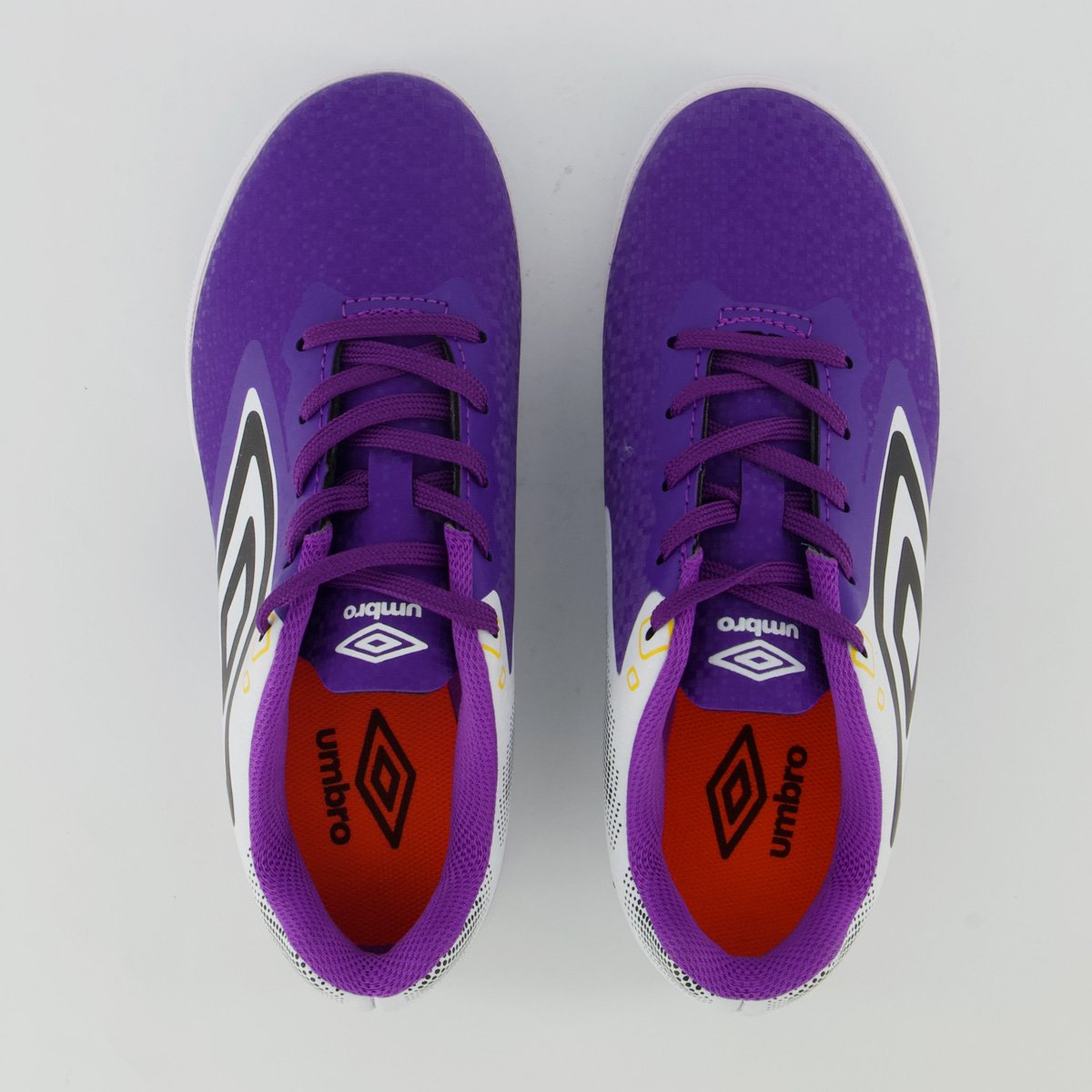Chuteira Umbro Techno II Futsal Juvenil Roxa Roxo 4