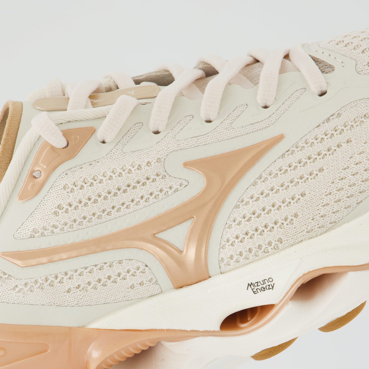 Tênis Mizuno Stratos 4 Feminino Bege Bege 7