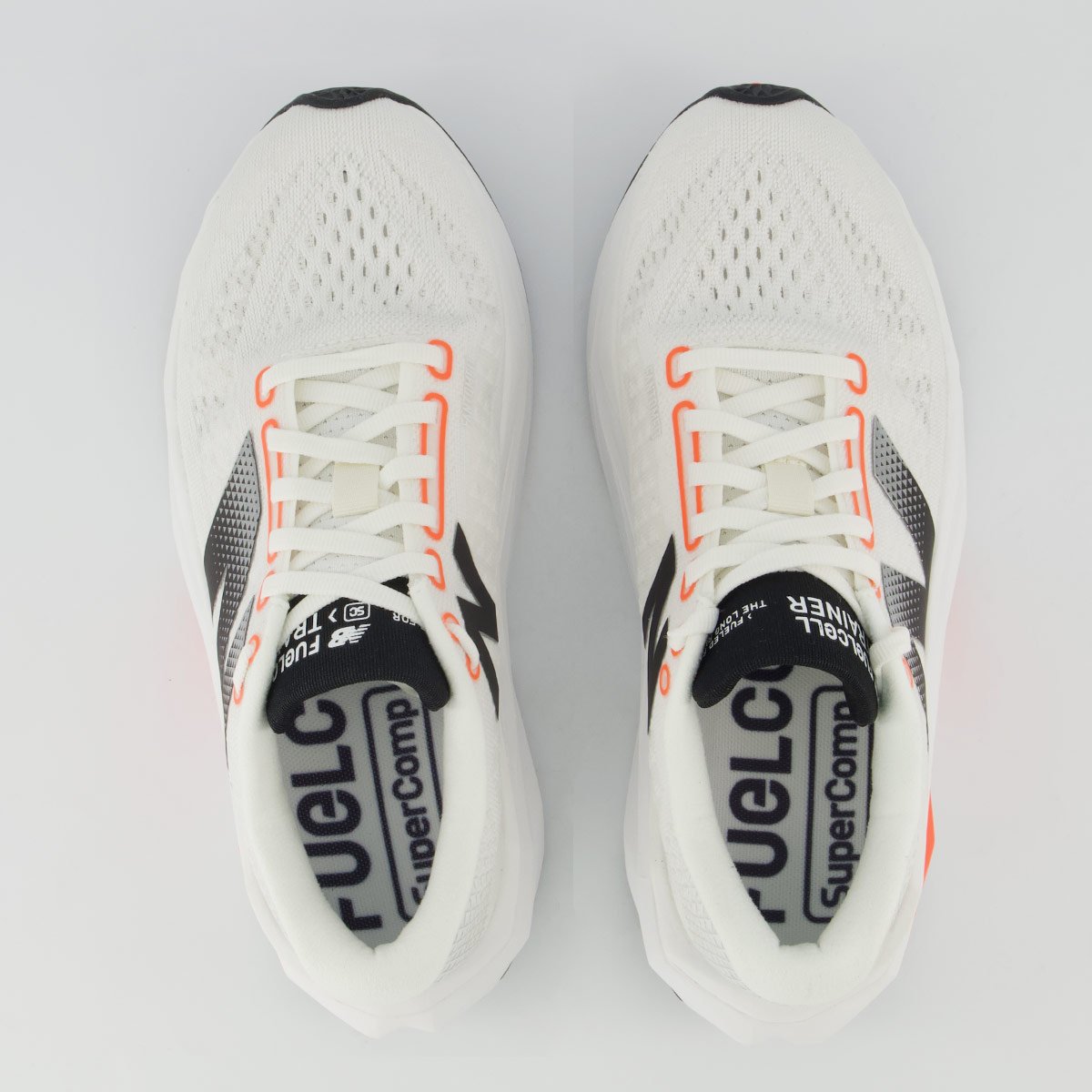 Tênis New Balance Fuelcell Supercomp Trainer V3 Feminino Branco e Laranja Branco 4