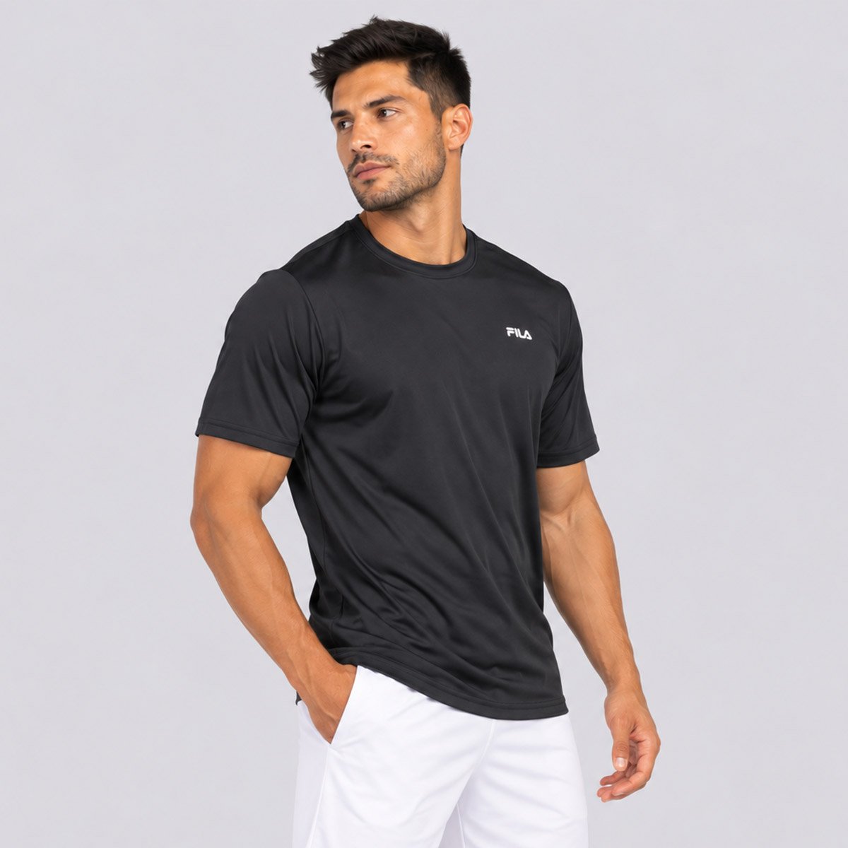 Camiseta Fila Comfort Basic Sports Preta Preto 3
