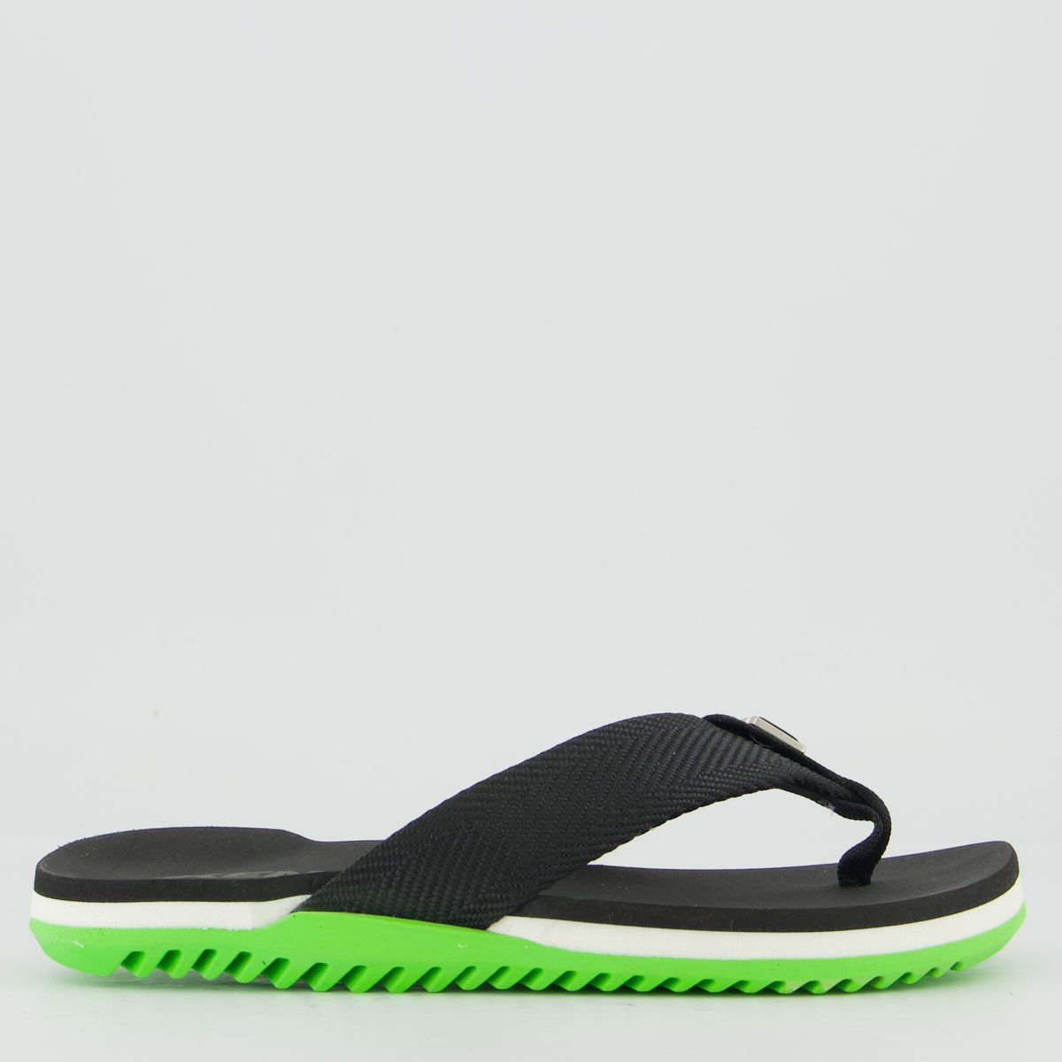Chinelo Kenner NK6 Pro Infantil Preto e Verde Preto/Verde 2