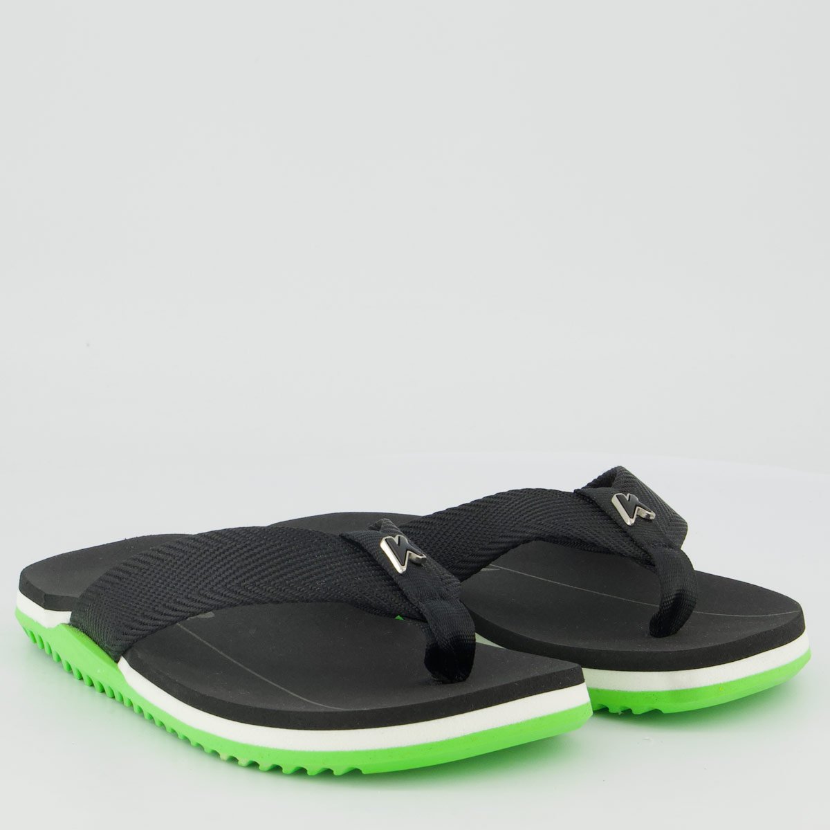 Chinelo Kenner NK6 Pro Infantil Preto e Verde Preto/Verde 3