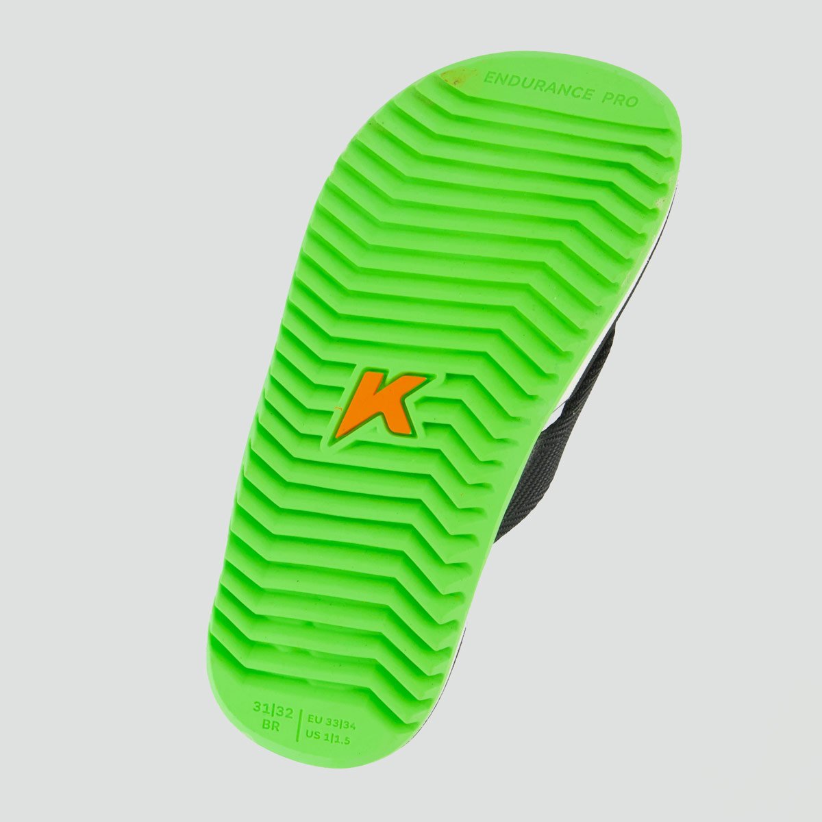 Chinelo Kenner NK6 Pro Infantil Preto e Verde Preto/Verde 5
