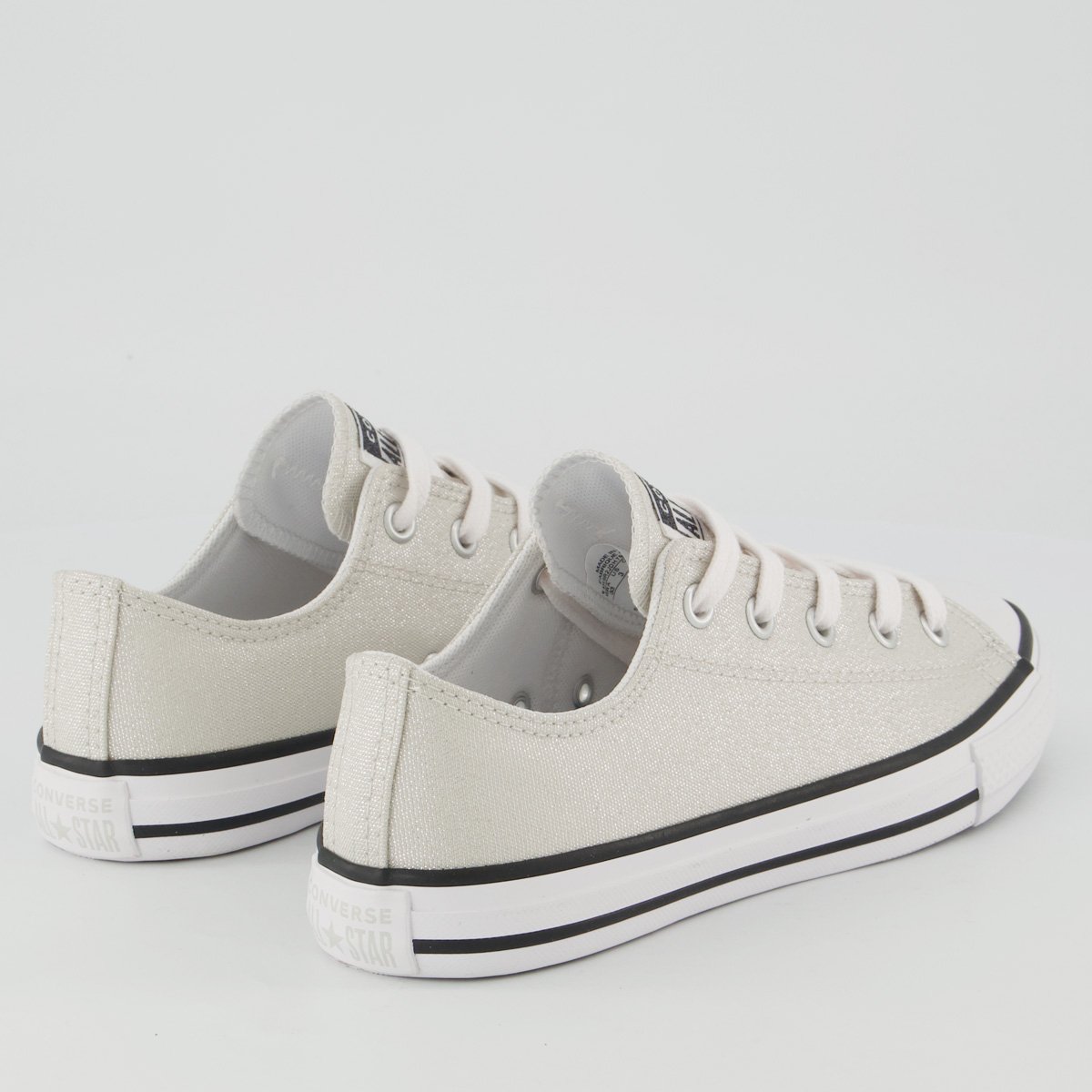 Tênis Converse All Star Chuck Taylor Side Juvenil Off White Branco 3