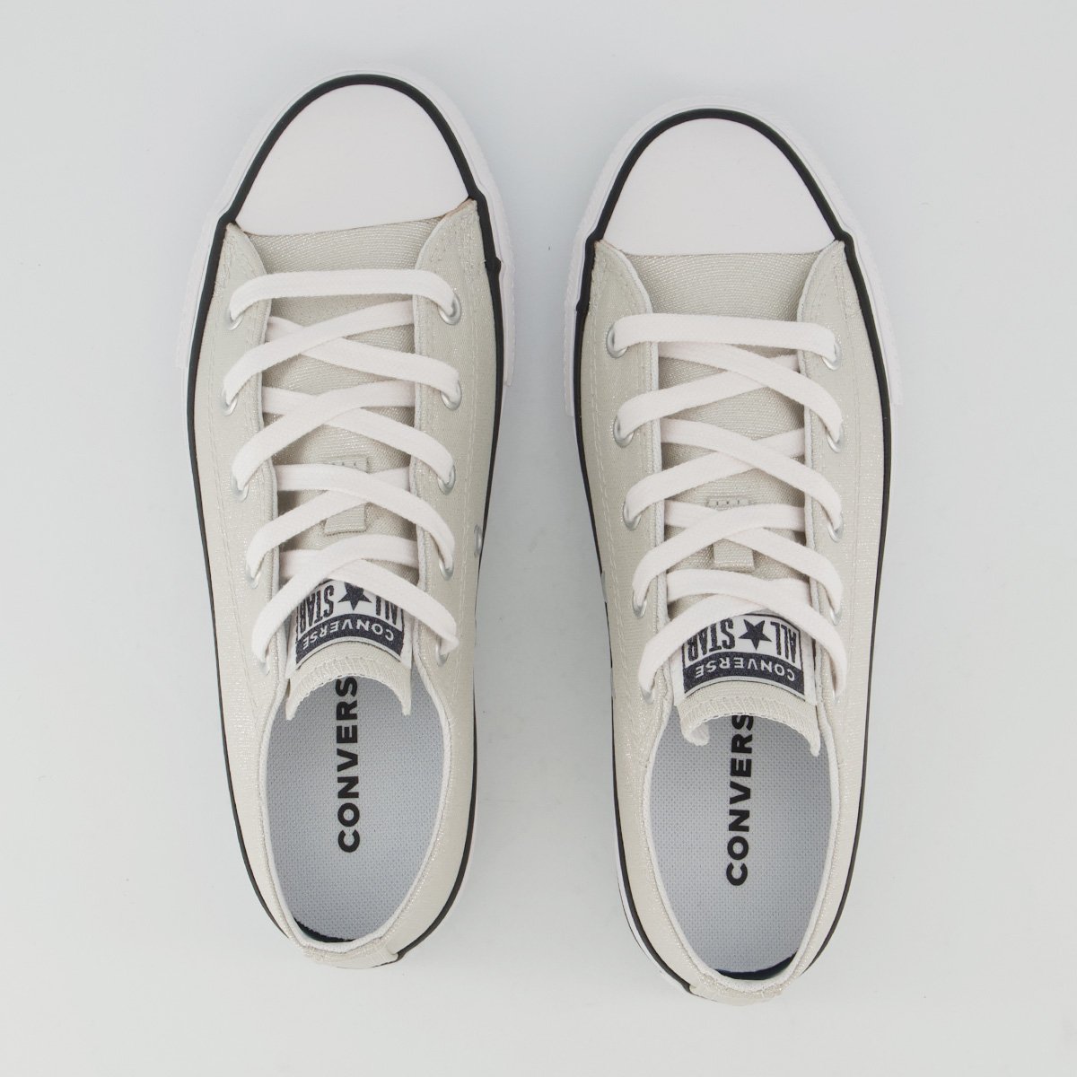Tênis Converse All Star Chuck Taylor Side Juvenil Off White Branco 4