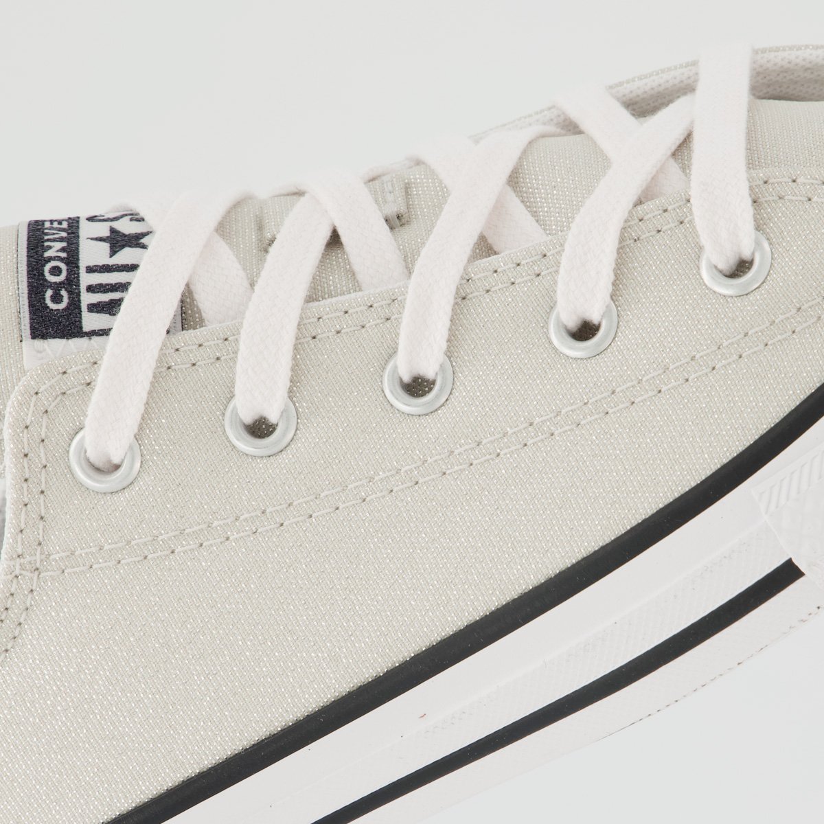 Tênis Converse All Star Chuck Taylor Side Juvenil Off White Branco 7
