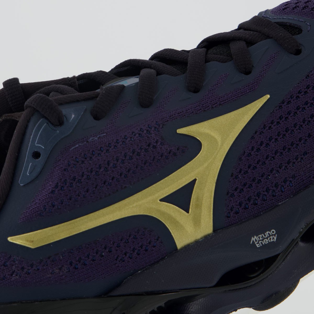 Tênis Mizuno Stratos 4 Marinho e Dourado Azul/Dourado 7