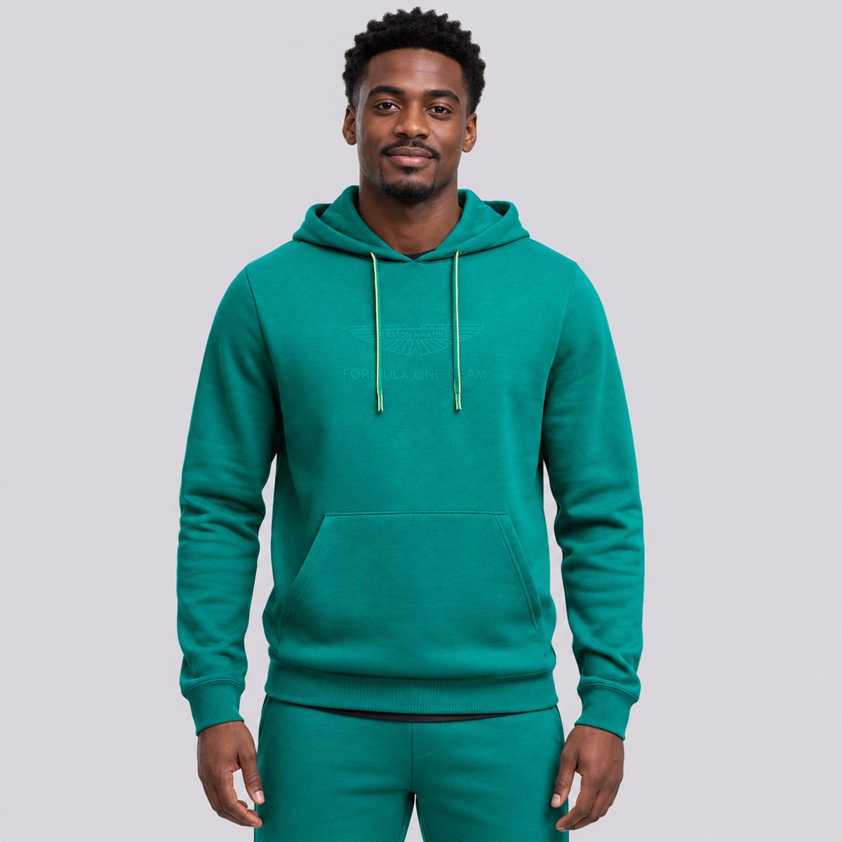 Moletom Puma AMF1 Essential Sweat Logo Verde