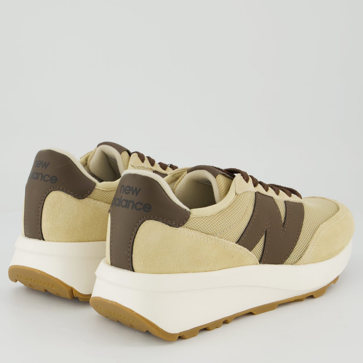 Tênis New Balance 370V1 Bege e Marrom Bege/Marrom 3
