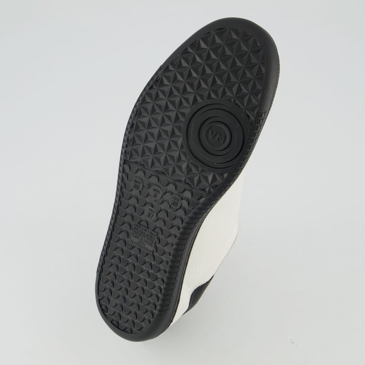 Tênis Via Marte V129 Feminino Branco e Preto Branco/Preto 5