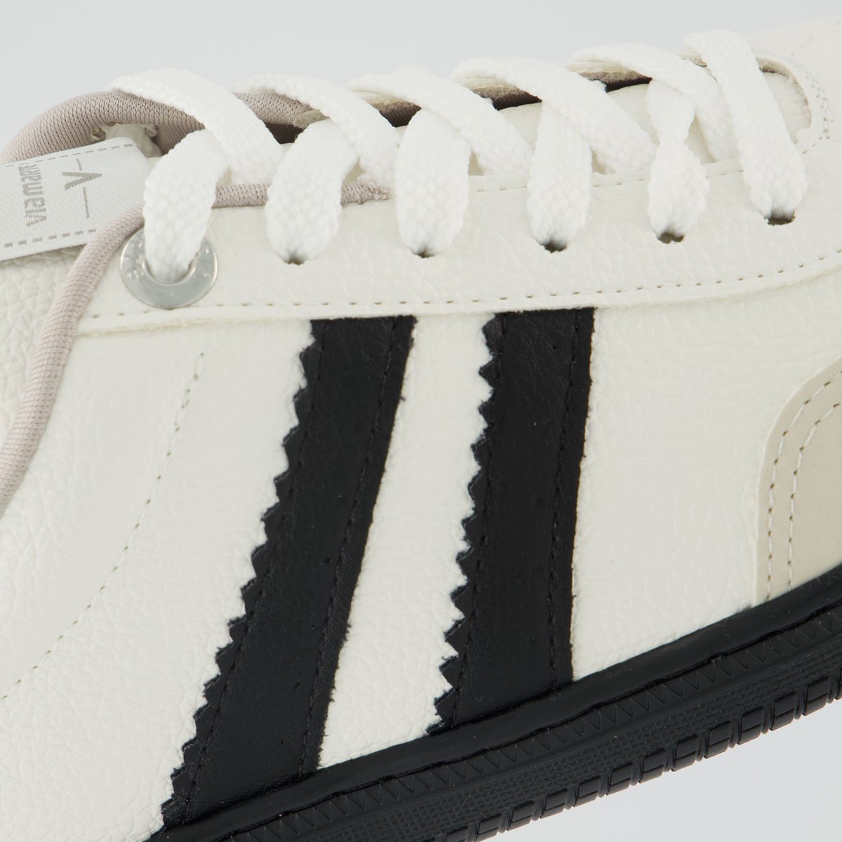Tênis Via Marte V129 Feminino Branco e Preto Branco/Preto 7