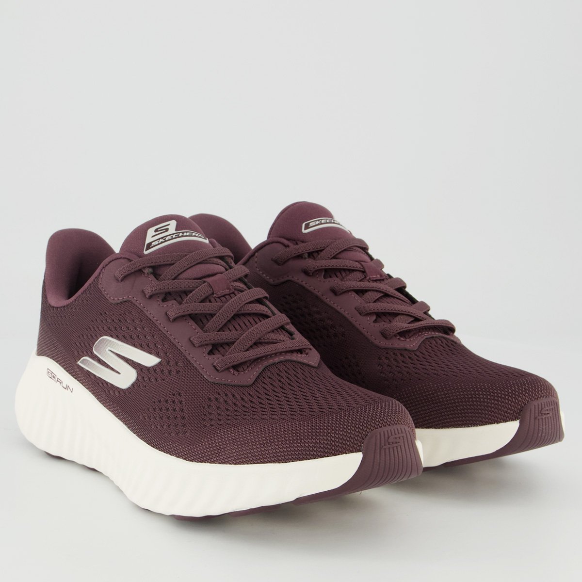 Tênis Skechers Go Run Now Feminino Bordô Vermelho 2