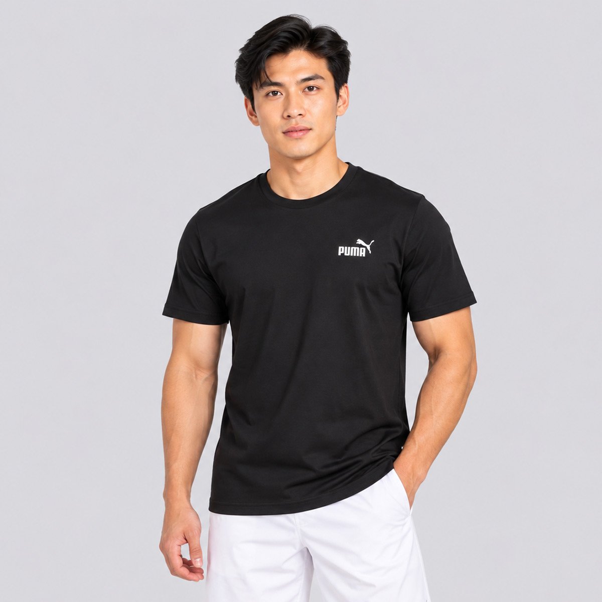 Camiseta Puma Ess Small No.1 Logo Preta