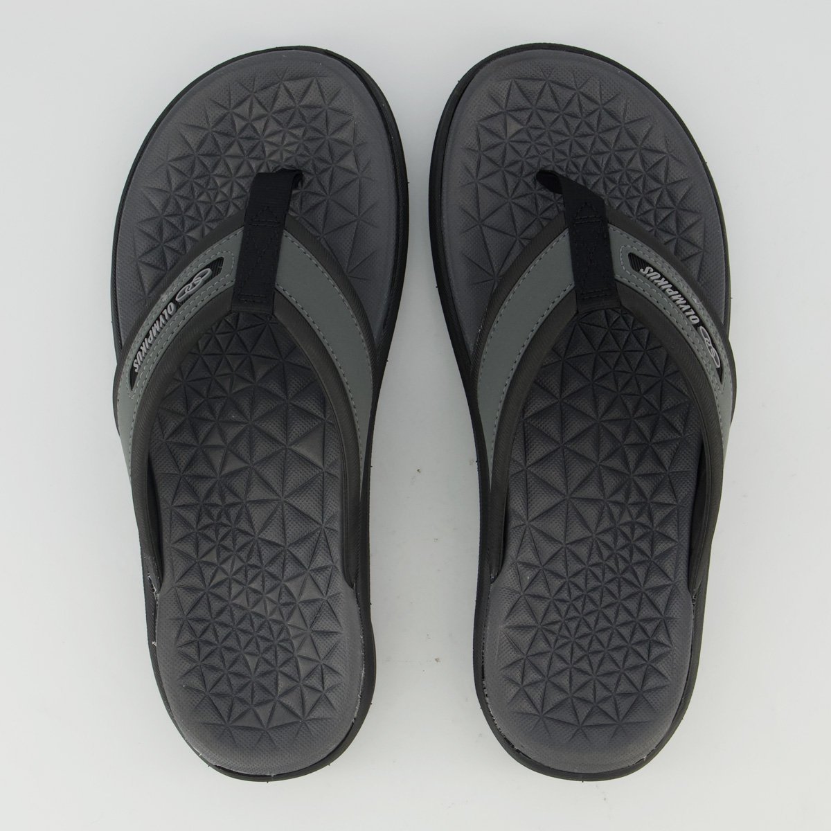 Chinelo Olympikus 921 Plus Cinza e Preto