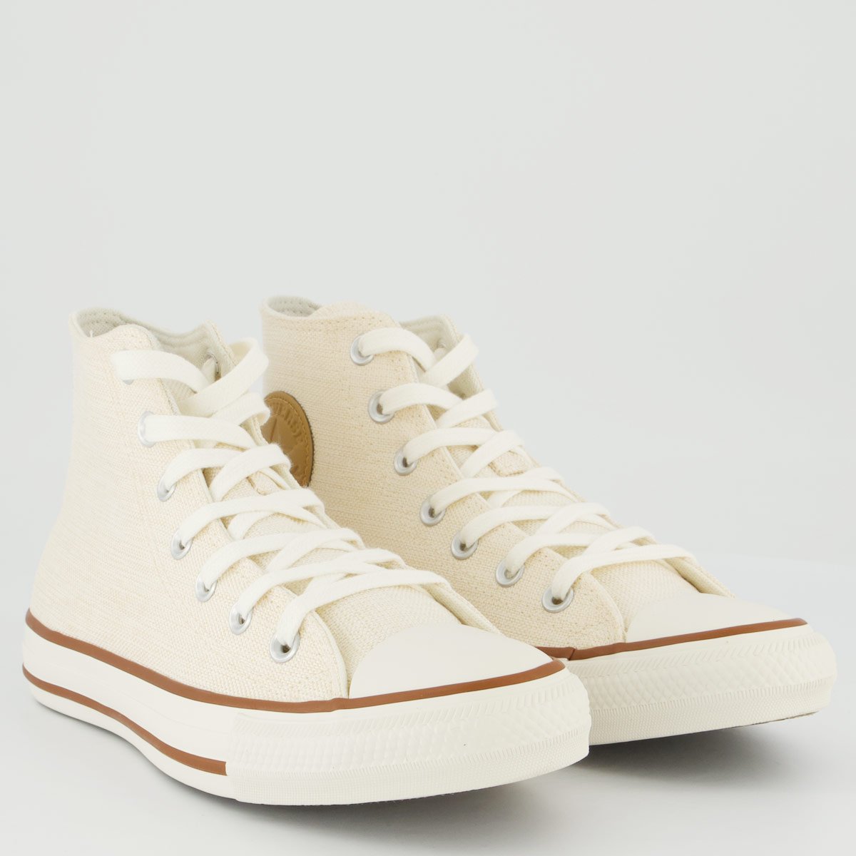 Tênis Converse All Star Chuck Taylor Linho Cano Alto Feminino Off White Off White 2
