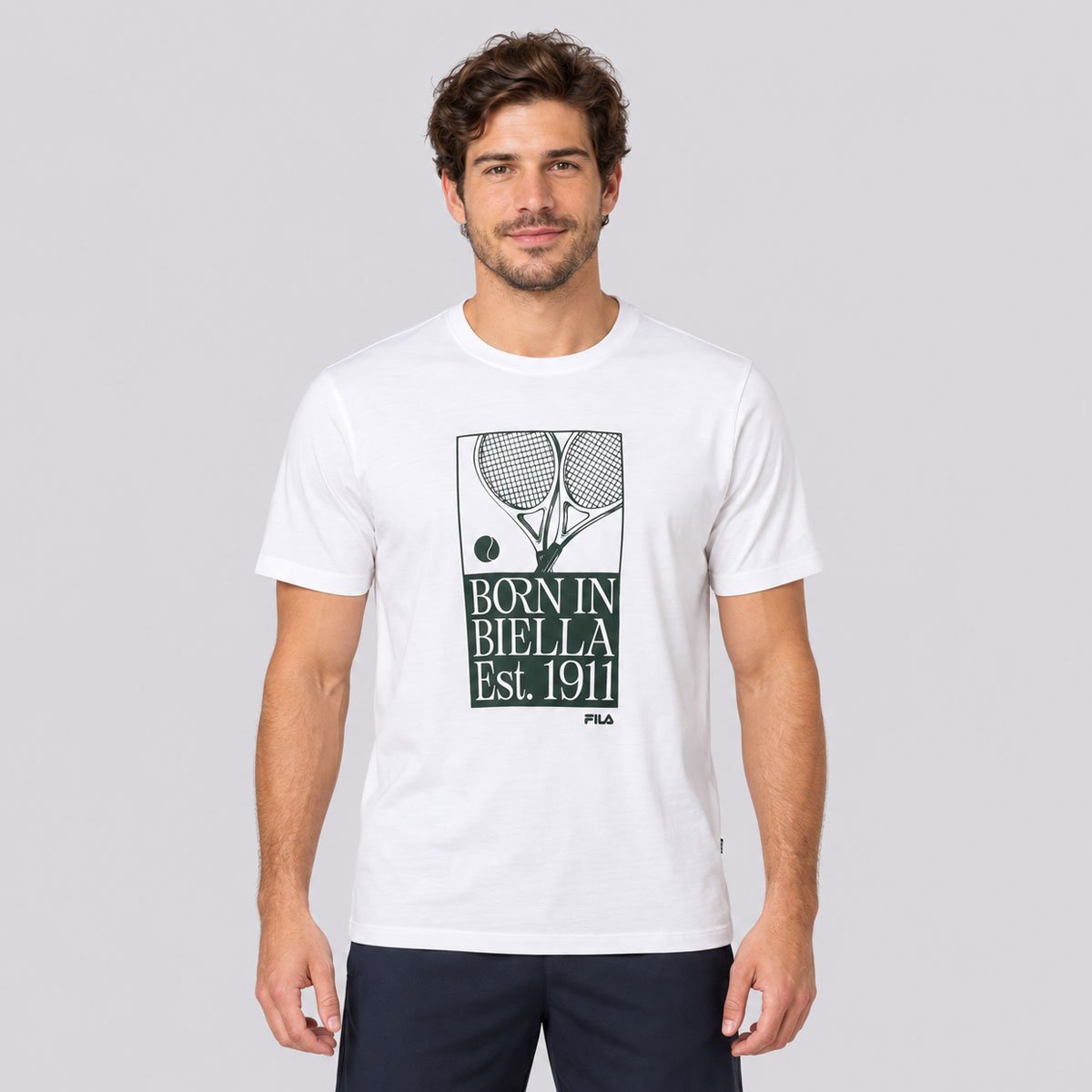 Camiseta Fila Regular Est1991 Graphic Branca
