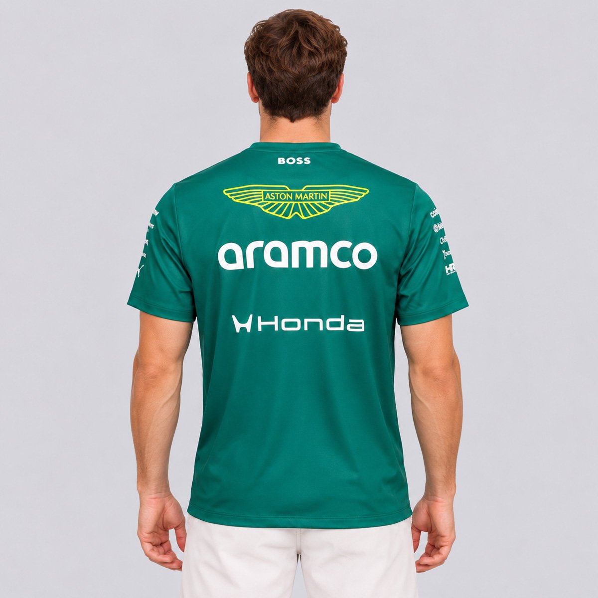 Camiseta Puma Aston Martin F1 Replica Tee Verde Verde 4