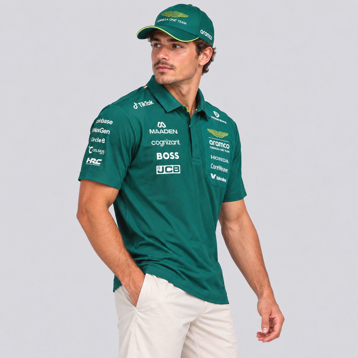 Polo Puma Aston Martin Replica Tee Verde Verde 3