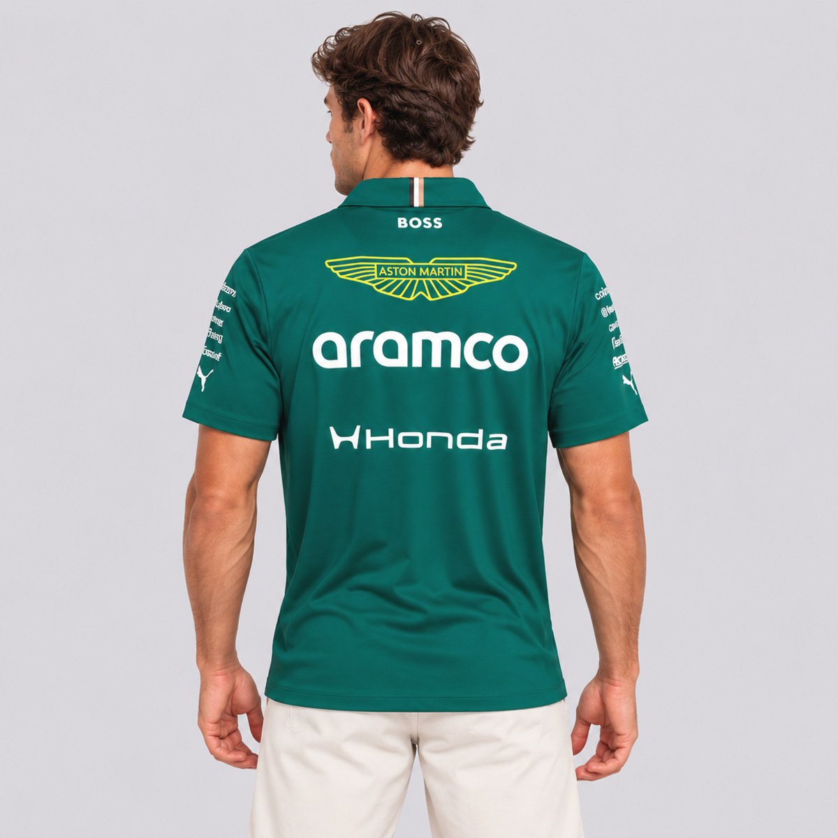 Polo Puma Aston Martin Replica Tee Verde Verde 4