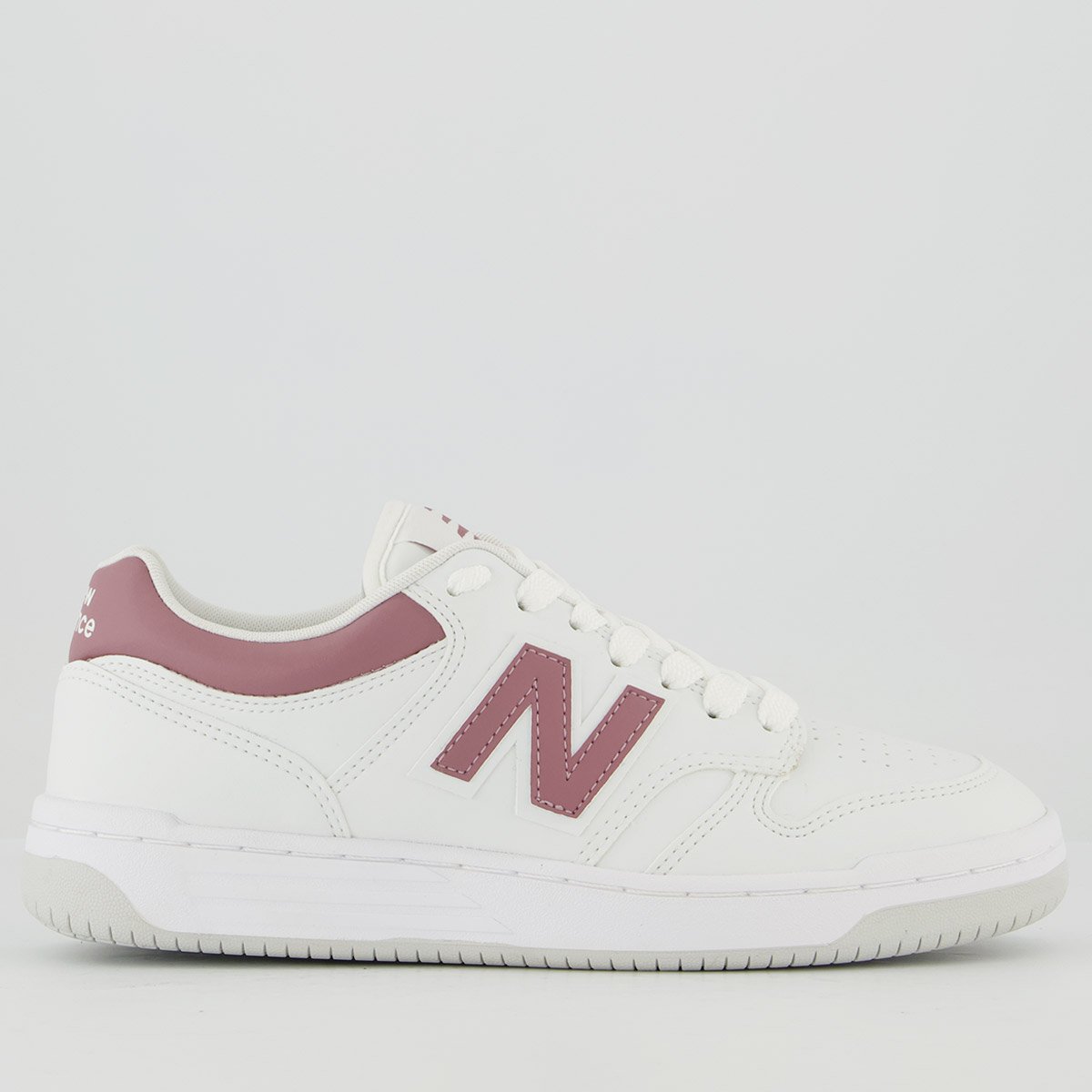 Tênis New Balance 480 Low Feminino Branco e Rosa